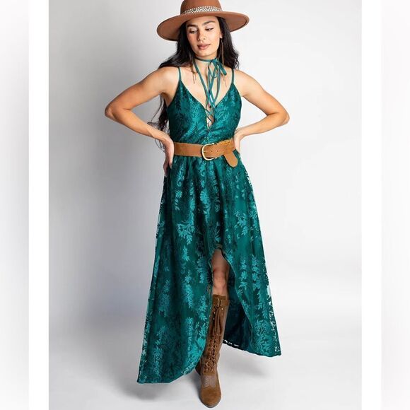 JOYFOLIE HOLLI DRESS IN OCEAN TEAL XL NWT - Picture 7 of 8